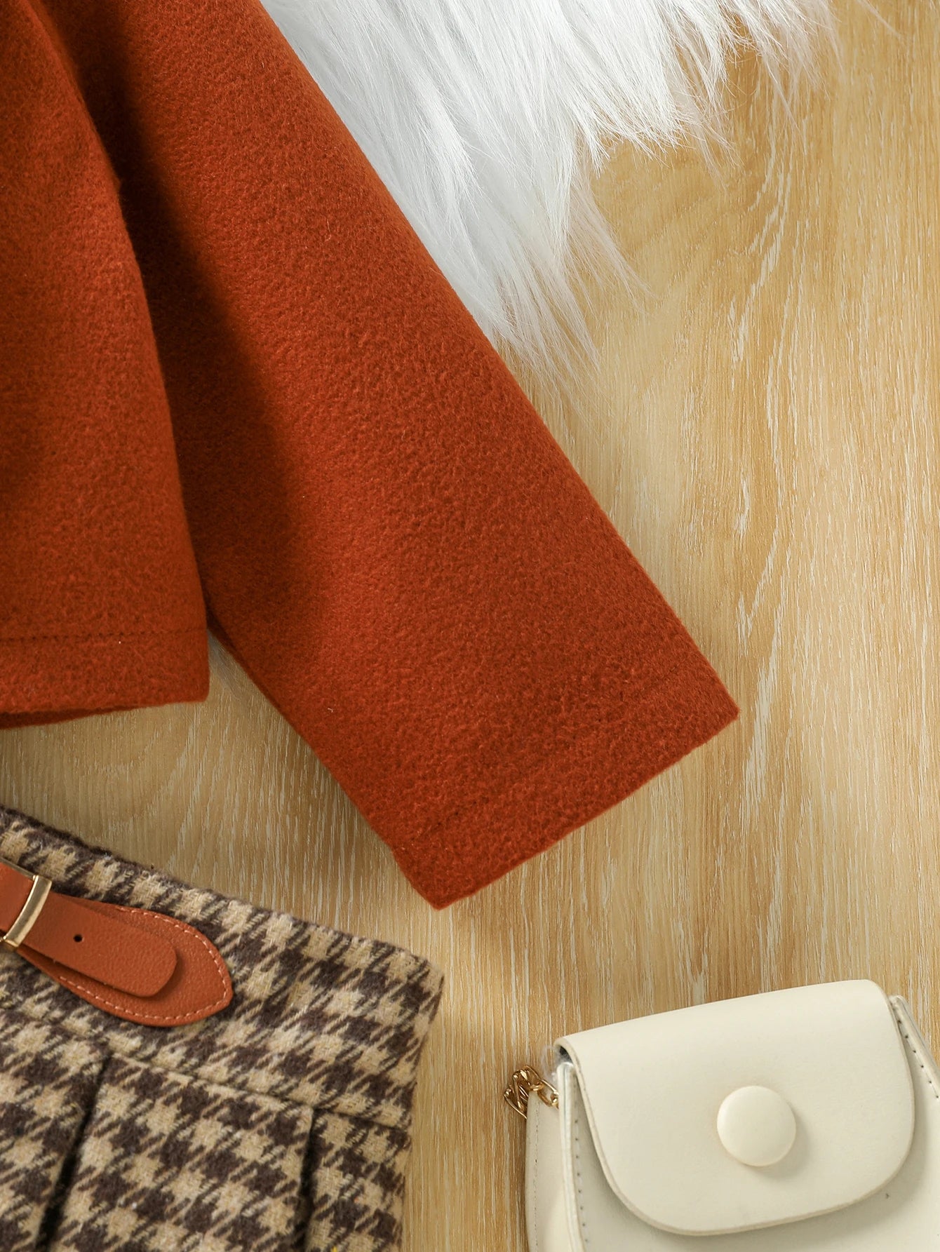 2025 Kids Autumn Winter Suit For Girls  Collar Blazer Coat And Skirts 2Pcs Children's Elegant Outfits For 1-7Y  Fashion Set