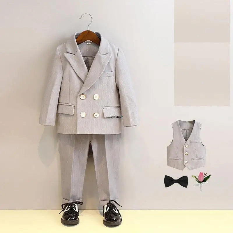 Boys Suit For Wedding 1Year Baby Kids Photograph Suit Children Formal Ceremony Tuxedo Dress Child Party Performance Costume