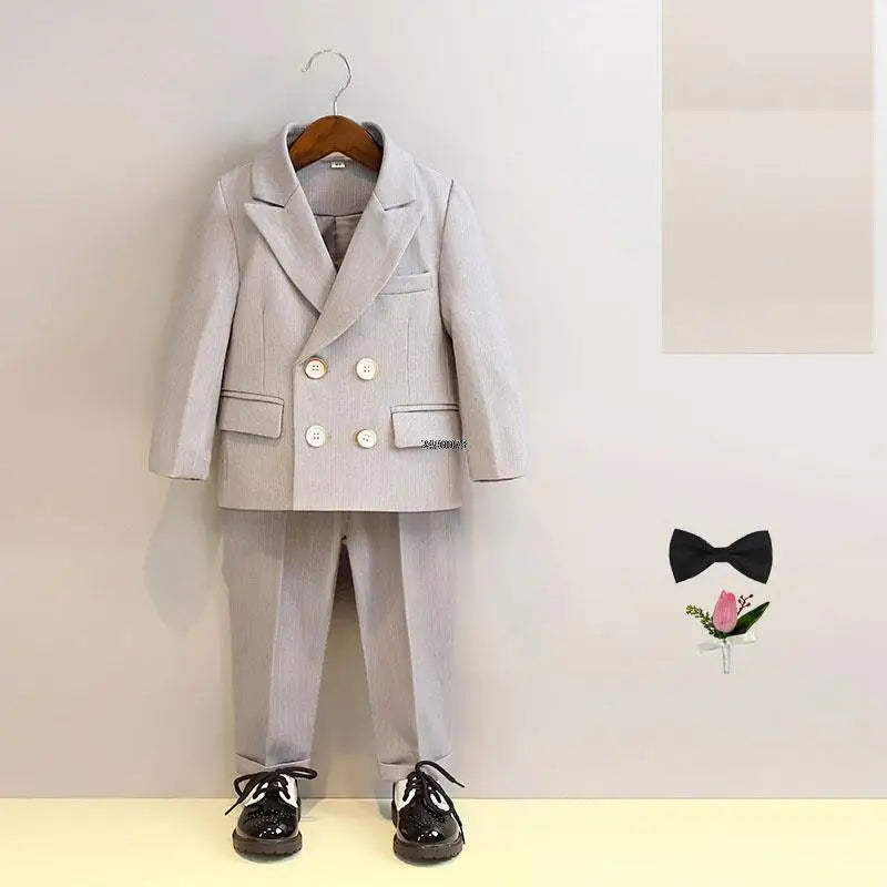 Boys Suit For Wedding 1Year Baby Kids Photograph Suit Children Formal Ceremony Tuxedo Dress Child Party Performance Costume