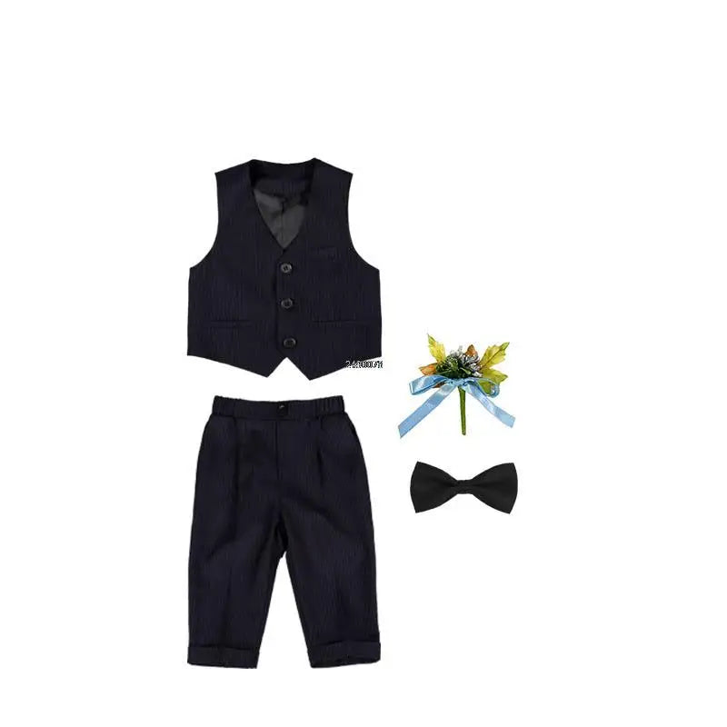 Boys Suit For Wedding 1Year Baby Kids Photograph Suit Children Formal Ceremony Tuxedo Dress Child Party Performance Costume