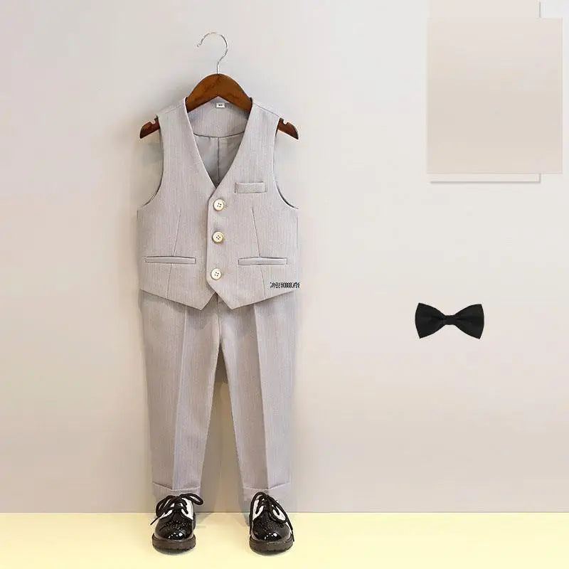 Boys Suit For Wedding 1Year Baby Kids Photograph Suit Children Formal Ceremony Tuxedo Dress Child Party Performance Costume