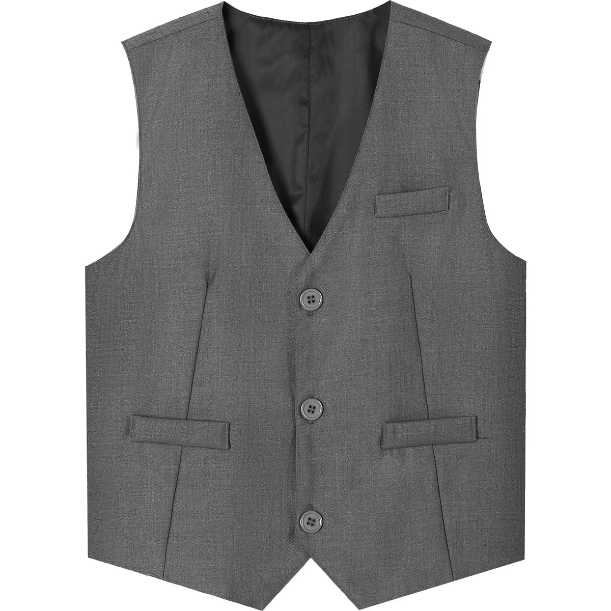 Black Vest Boys Dress Suit Kids Blazer Toddler Wedding Formal Piano Performance Waistcoats Children School Party Navy Clothes