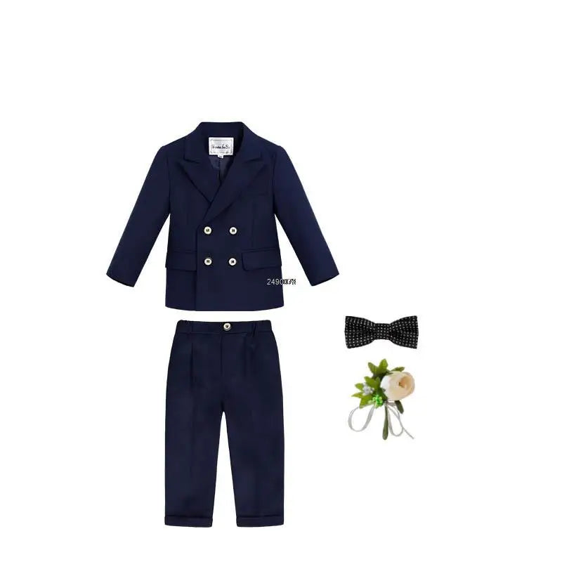 Boys Suit For Wedding 1Year Baby Kids Photograph Suit Children Formal Ceremony Tuxedo Dress Child Party Performance Costume