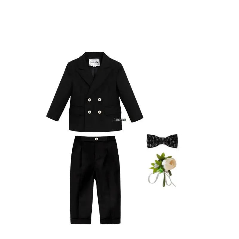 Boys Suit For Wedding 1Year Baby Kids Photograph Suit Children Formal Ceremony Tuxedo Dress Child Party Performance Costume