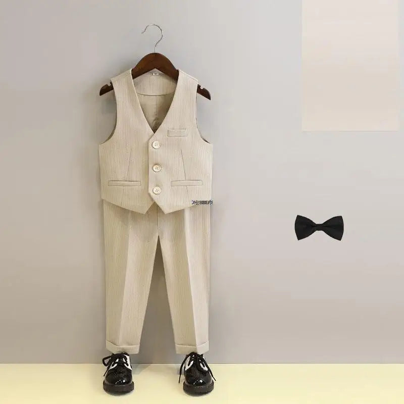 Boys Suit For Wedding 1Year Baby Kids Photograph Suit Children Formal Ceremony Tuxedo Dress Child Party Performance Costume