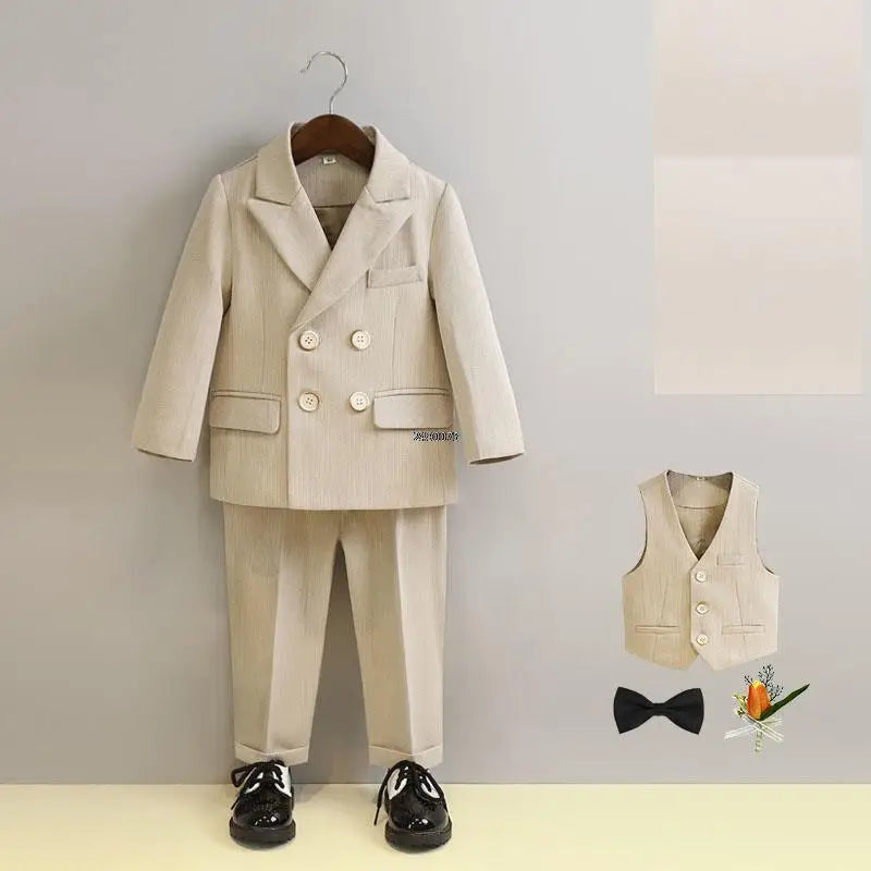 Boys Suit For Wedding 1Year Baby Kids Photograph Suit Children Formal Ceremony Tuxedo Dress Child Party Performance Costume
