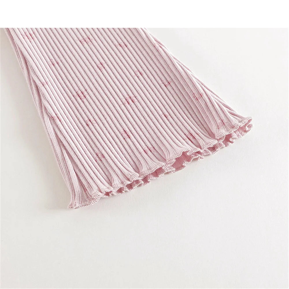 Cartoon Printed Kids Girl Clothes Set for Autumn Cotton Long Sleeve Sweatshirt + Pant Spring Baby Girl Suits