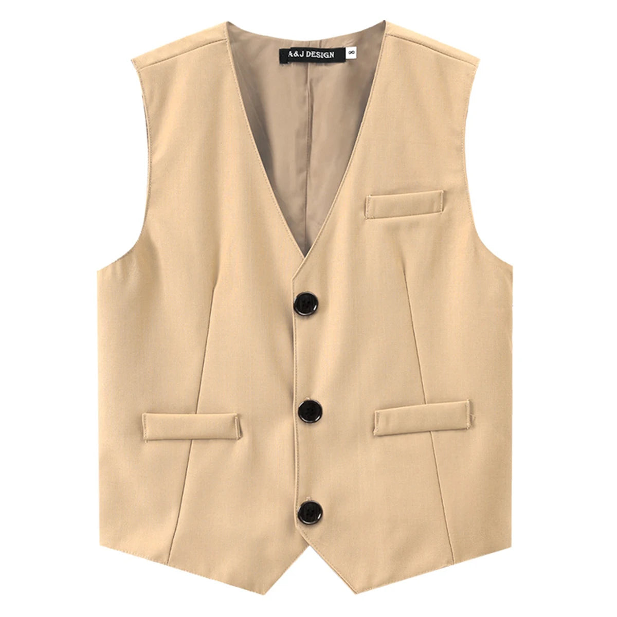 Black Vest Boys Dress Suit Kids Blazer Toddler Wedding Formal Piano Performance Waistcoats Children School Party Navy Clothes